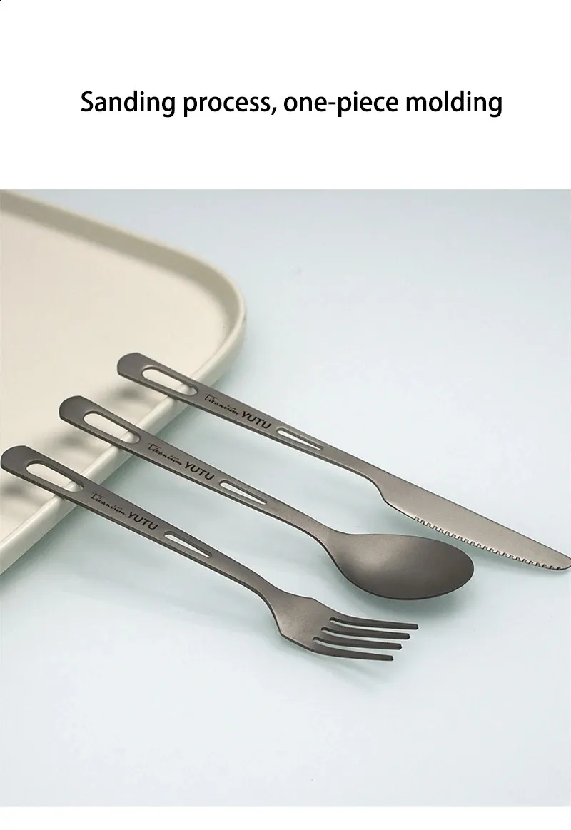 Pure Tableware - Juego de cuchillos y tenedores portátiles para viajes y acampadas (240910)_voghion.com