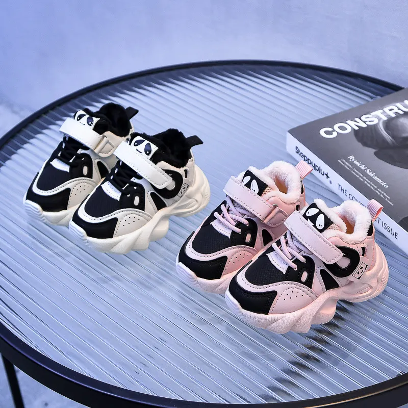 Toddler Running Sport Children Boy Kid Winter Plus Warm Sneakers Girl Casual Shoes Trainers sizes 21 - 30_voghion.com