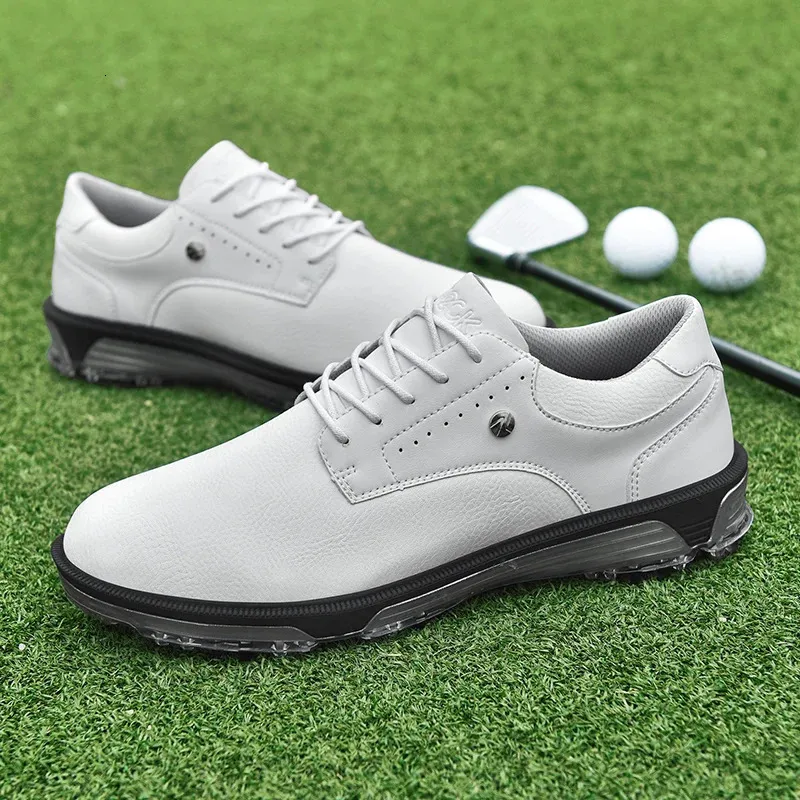 Αδιάβροχα παπούτσια Golfer Sport Man Ankle Golf Sneaker Είδη παπουτσιών γκολφ Παπούτσια γκολφ Αντιολισθητικά άνετα παπούτσια για περπάτημα μαύρο 240_voghion.com