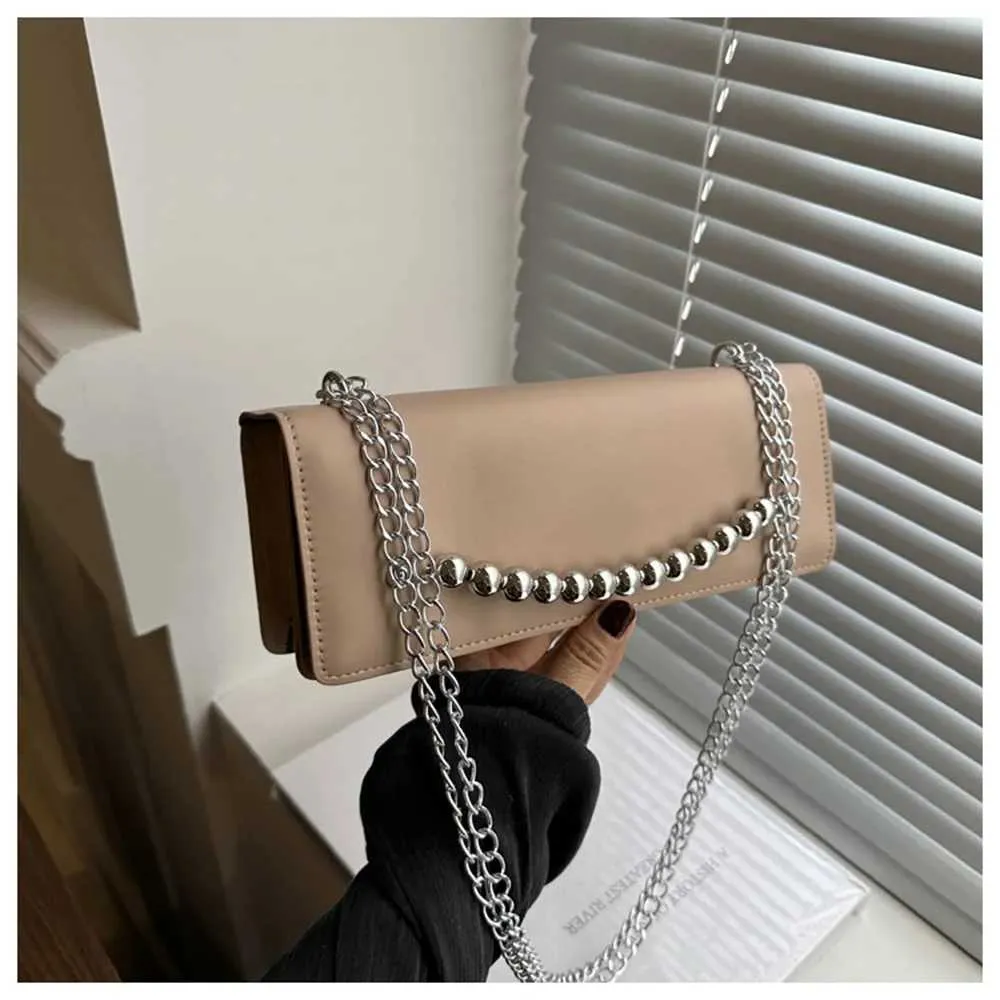 Borsa a tracolla con patta e tracolla in pelle PU solida da donna, modello 2024, versatile, da donna, sotto le ascelle_voghion.com