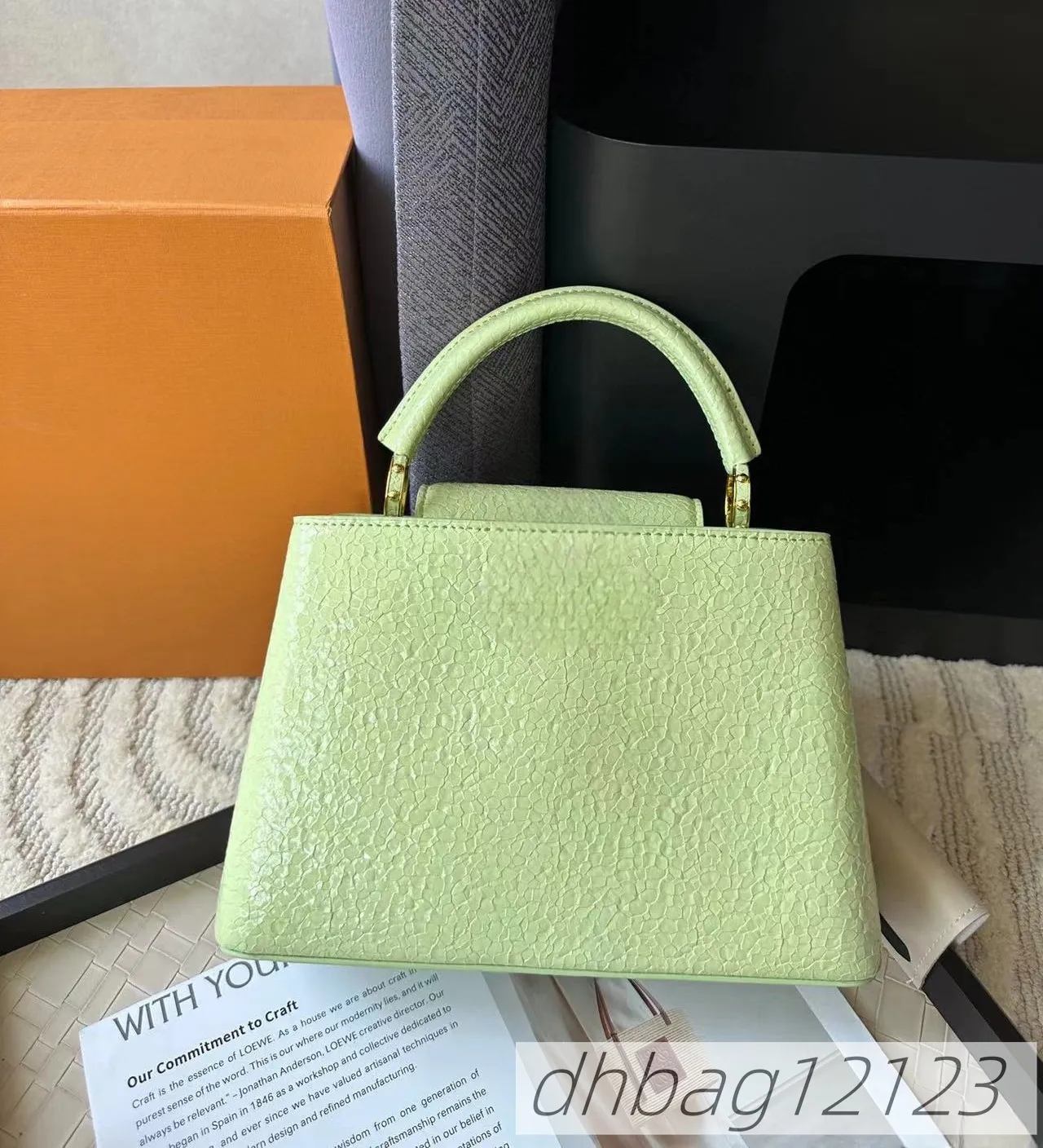 9A Top Famous Designer Capuchines Handle Women's High Quality Crossbody Bag Split Leather Pattern Single Shoulder Medium_voghion.com