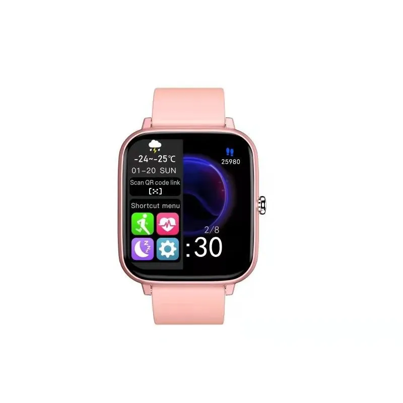 P6 Smart Watch Bluetooth Call Sound Heart Rate Blood Pressure Blood Oxygen Monitoring Custom Wallpaper Multiple Sports Modes_voghion.com