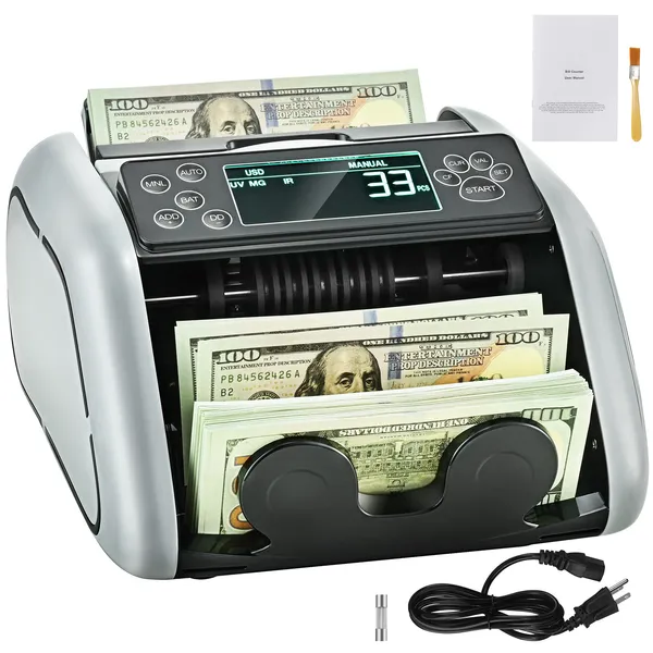 Geldtelmachine met UV-, MG-, IR- en DD-detectie en LCD-display._voghion.com