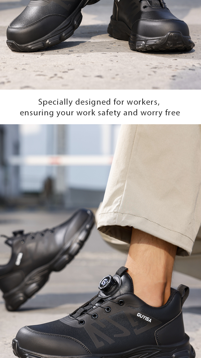 Zapatos de seguridad GUYISA, botas con punta de acero, resistentes al desgaste, transpirables, antigolpes y antiperforación, CN 37-45 3117N_voghion.com