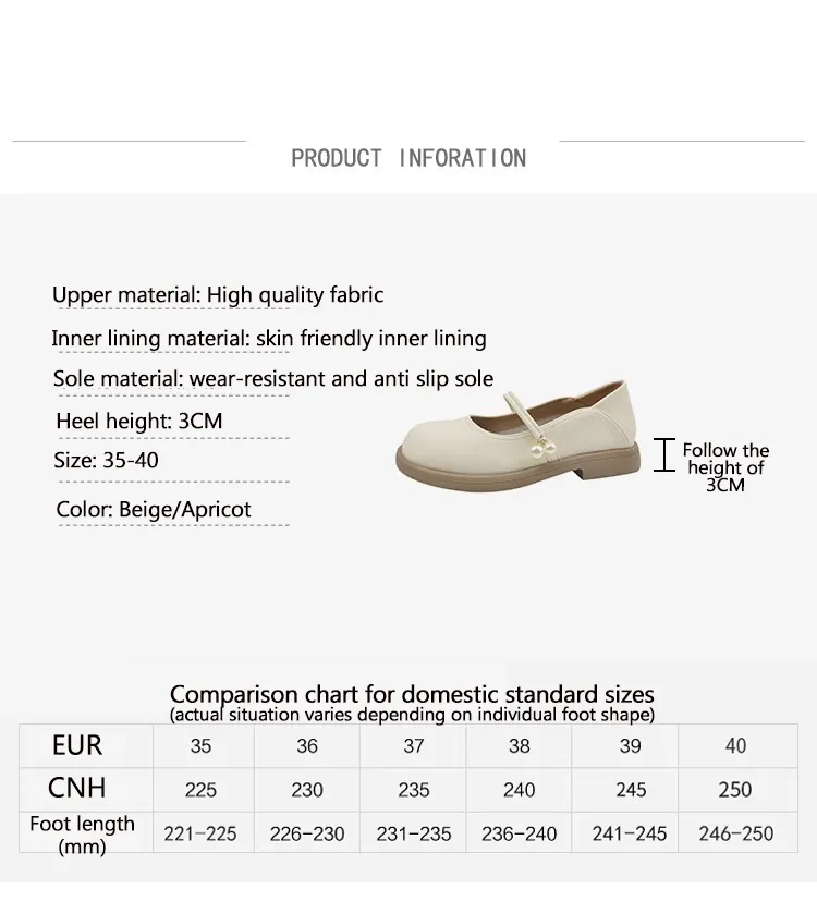 Damen Mary Jane Ballerinas Aus Echtem Leder Für Den Frühling_voghion.com