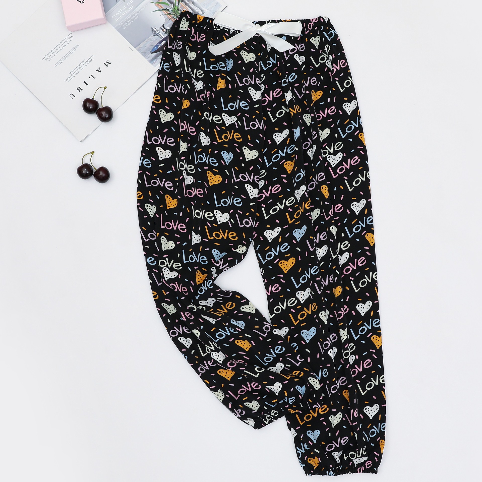 Women's Sleepwears  Thin breathable bloomers plus size loose casual ankle pants_voghion.com