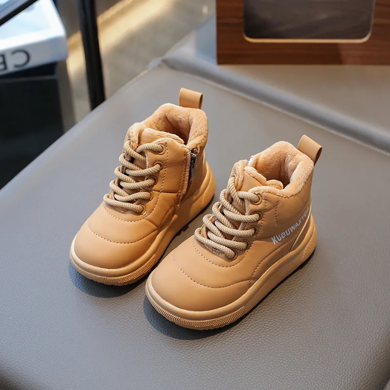 Fashion Children Snow Youth Warm Thick Bottom Girls Cotton Boots Toddler Winter Littlesprouts New Non-slip Boys Casual_voghion.com