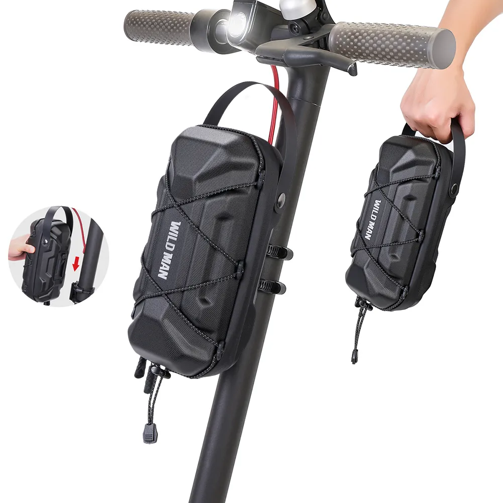Wild Man 0,5-3L Elektro-wasserdicht für Xiaomi Regenschutz Scooter Front Bike Fahrradtasche Fahrradzubehör_voghion.com