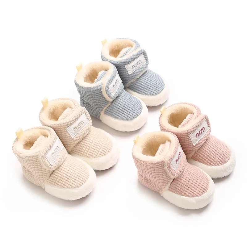Newborn Infant Baby Warm Fleece Winter Booties Little Kids Toddler Shoes Littlesprouts Boots For Girls Boys 0-18M_voghion.com