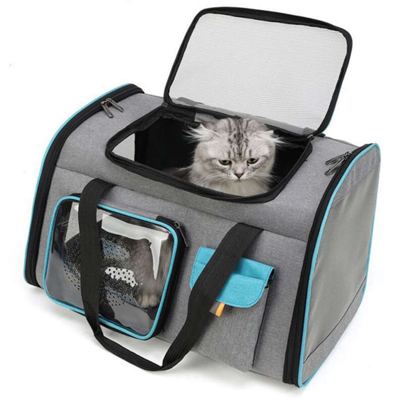 Geantă de transport manuală, spațiu mare, rucsac respirabil, geantă pentru animale de companie, pisică, câine_voghion.com