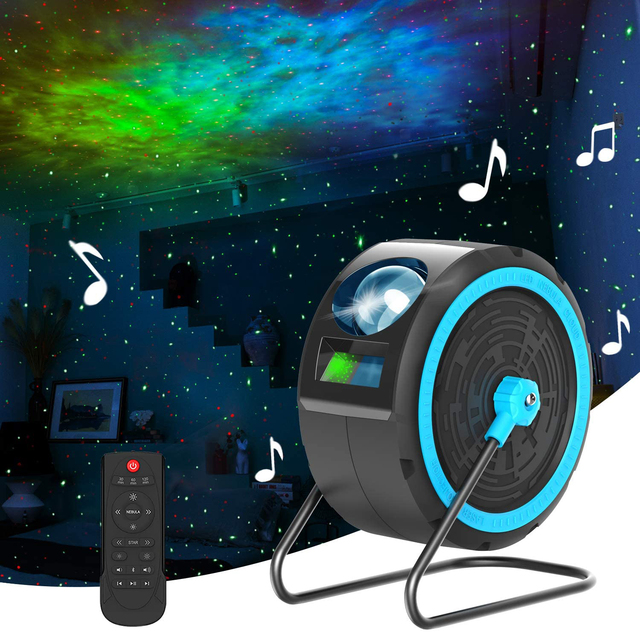 Sternenhimmel-Projektor-Nachtlicht mit Timer-Fernbedienung, kann aufgehängt werden, Galaxie-Projektor für Partys, Weihnachten, Neujahr, Geschenk, Raumdekoration_voghion.com