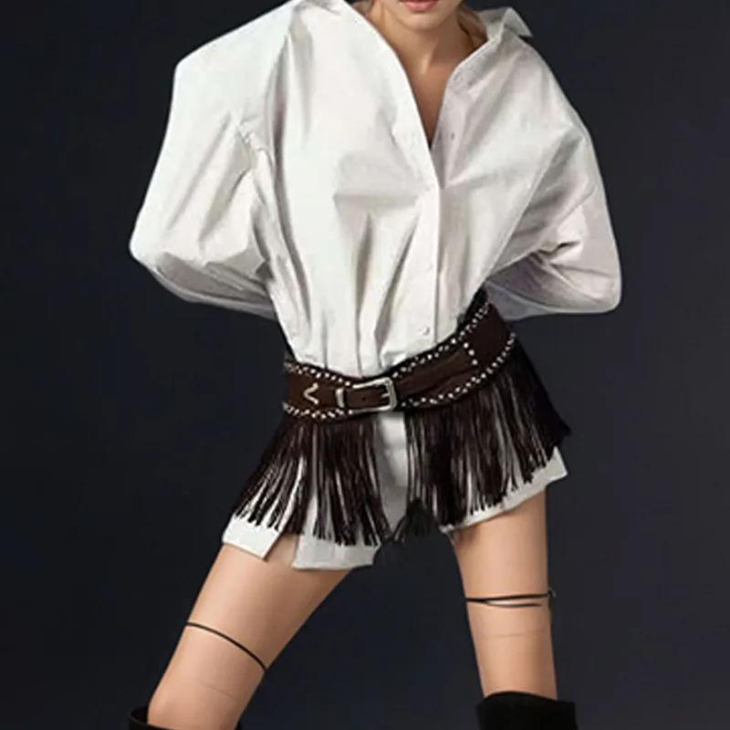 Western Cowboy Gürtel Mit Fransen Für Mädchen Im Boho Stil_voghion.com