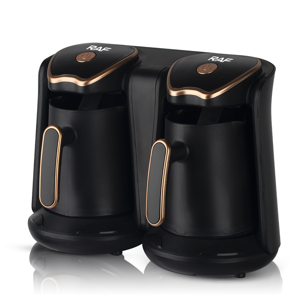 Macchina per caffè turco UE con doppia caffettiera, design elettrico, 1200 W_voghion.com