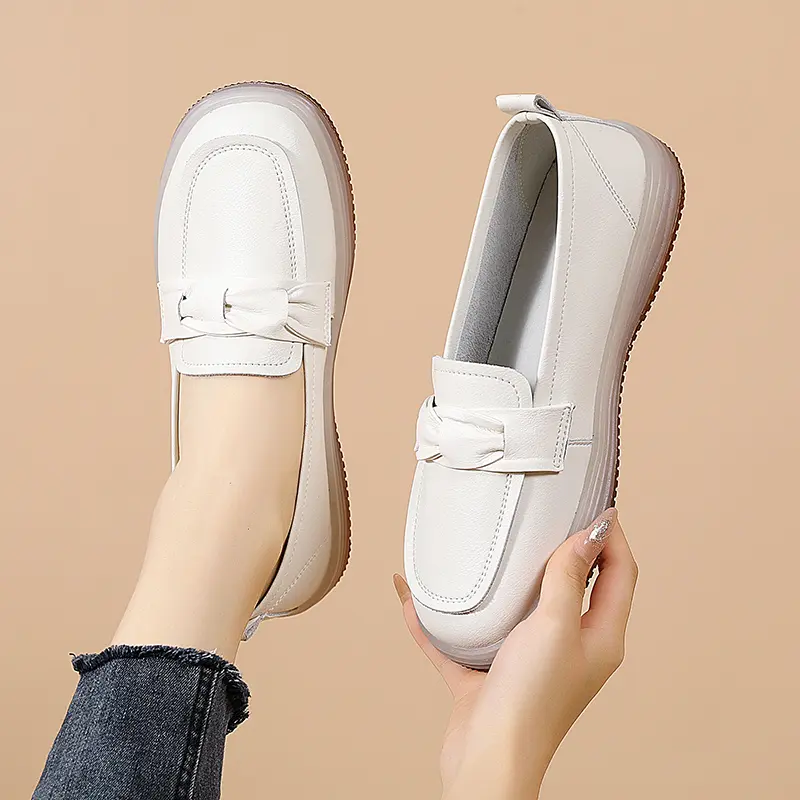 Damenschuhe Casual Single Schuhe Flache Mom Schuhe Loafers_voghion.com