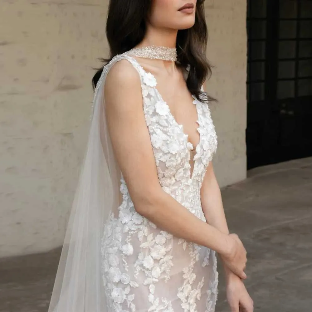 Hair Jewelry Womens Long Bolero Cape Veil Bridal Shawls Dress Soft Tulle Covers Shoulders Wedding Accessories For Bride_voghion.com