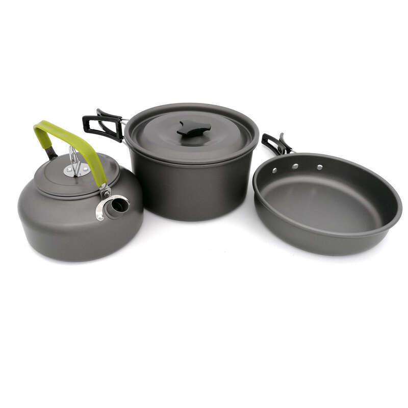 Set Pot For 2-3 People. Camping Cookware Set With Teapot And Teapot. Tableware Not Included_voghion.com