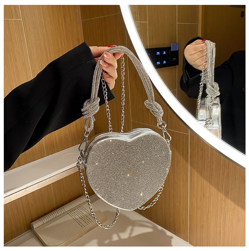 Andralyn Modische Love Modische, vielseitige Umhängetasche 2024 Neue Taschen Bankett Diamond Unterarmtasche für Damen_voghion.com