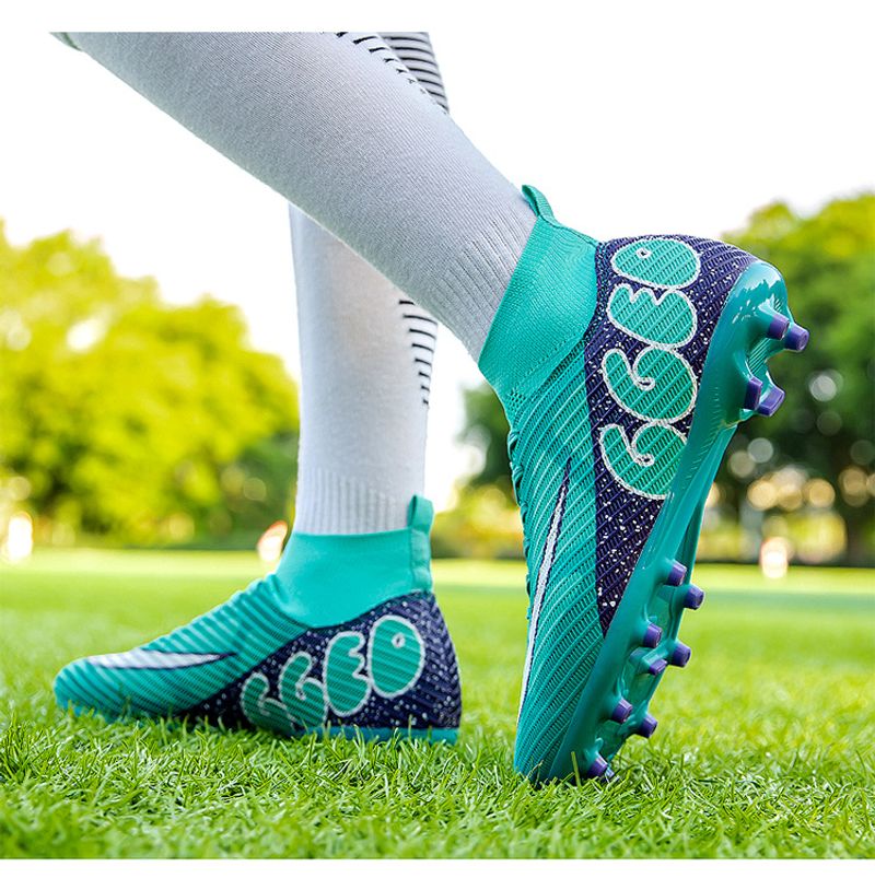 Neuer High-Top-Fußball für Männer, Erwachsene, Studenten, Jugendliche, Wettkampftraining im Freien, rutschfest und_voghion.com