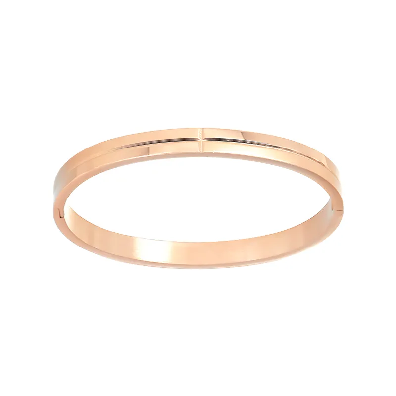 Bracelets HBP en argent pour femmes, personnalisés, ne se décolorent pas, tendance, plaqué or rose, en acier inoxydable, infini, tendance_voghion.com