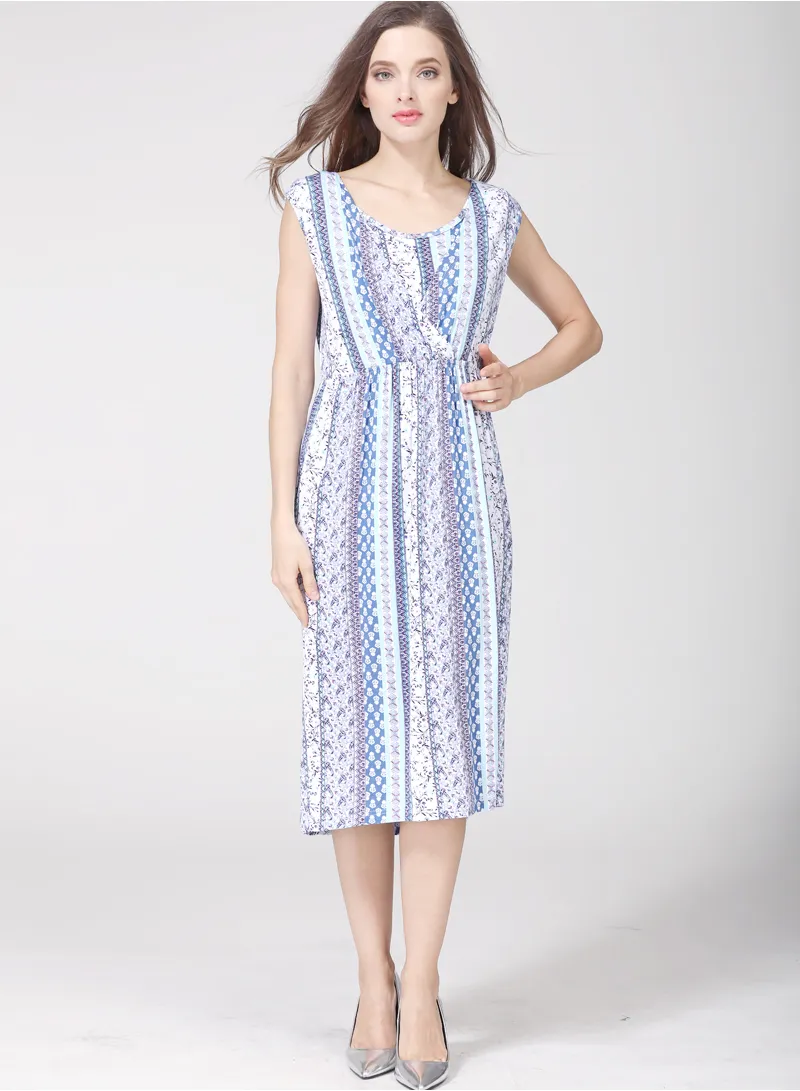 2024 New VNeck Summer Breastfeeding Dresses Sleeveless Dress for Pregnant Women Maternity Clothes_voghion.com