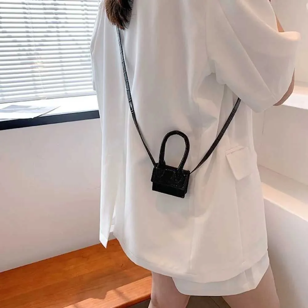 Mini Crossbody Bag For Women Solid Colour Stone Pattern Pu Leather_voghion.com