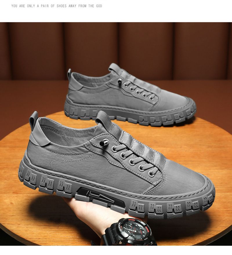 Scarpe da tennis da uomo con plateau vulcanizzate, alla moda, casual, traspiranti, per esterni_voghion.com