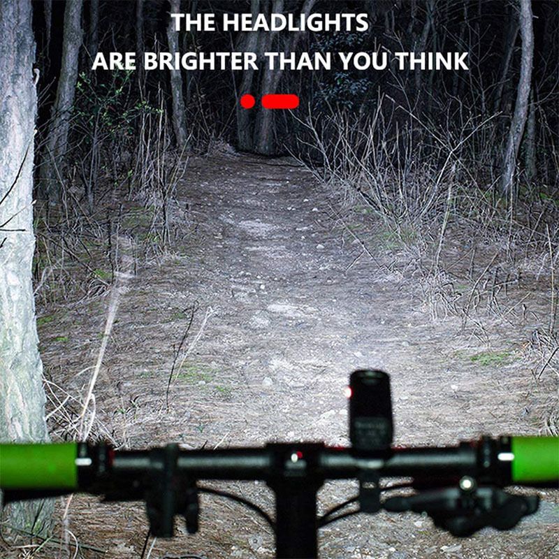 Phares de vélo de nuit à chargement USB [2 perles de lampe] Lumières de vélo réglables de près et de loin 2021 Nouveau_voghion.com