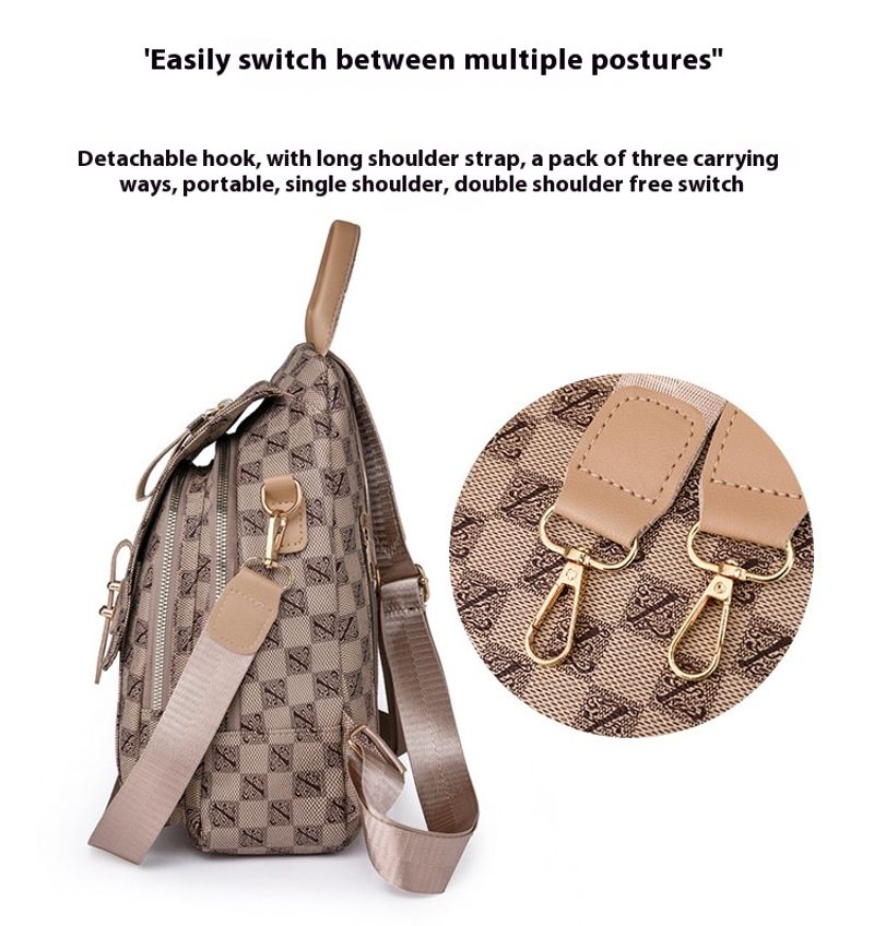British New Fashion European American Style Retro And Trendy Bra Bag Dual-use Women's Backpack_voghion.com