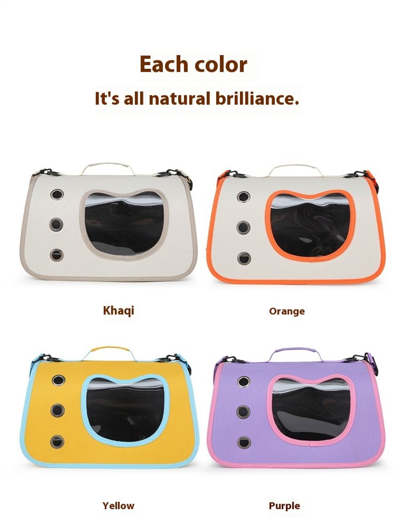 Haustiertasche, tragbare Tasche zum Ausgehen, Umhängetasche fürs Auto, kleine Hunde, atmungsaktiv, große Kapazität,_voghion.com