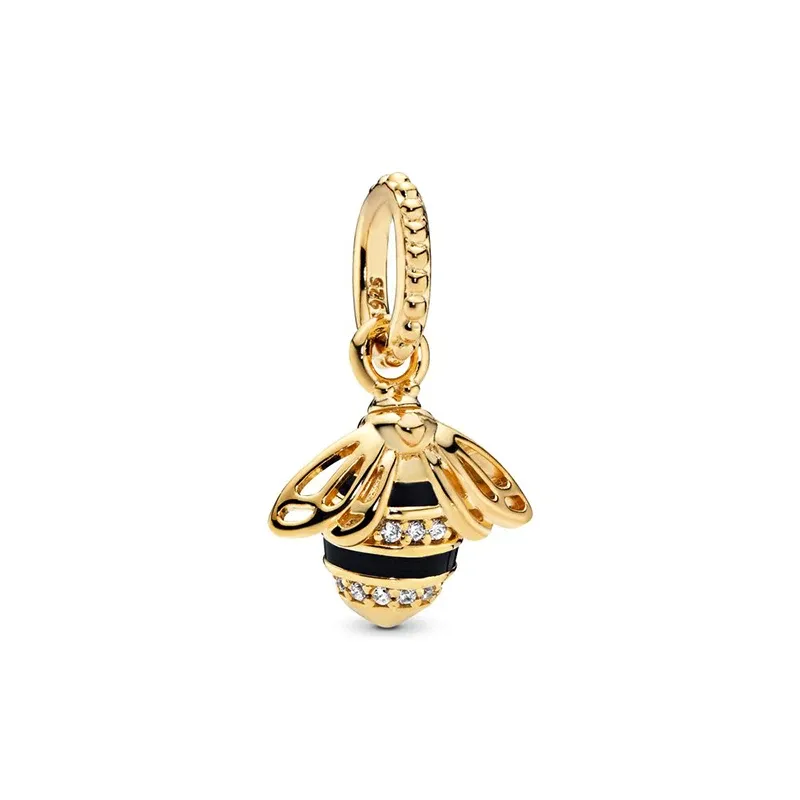 Armbandsdesigner 2023 Nytt 14K Guldarmband Pärlpläterat Bi Blå Ögon Berlocker Sier Pärlor Passar Original Armband Gåvor_voghion.com