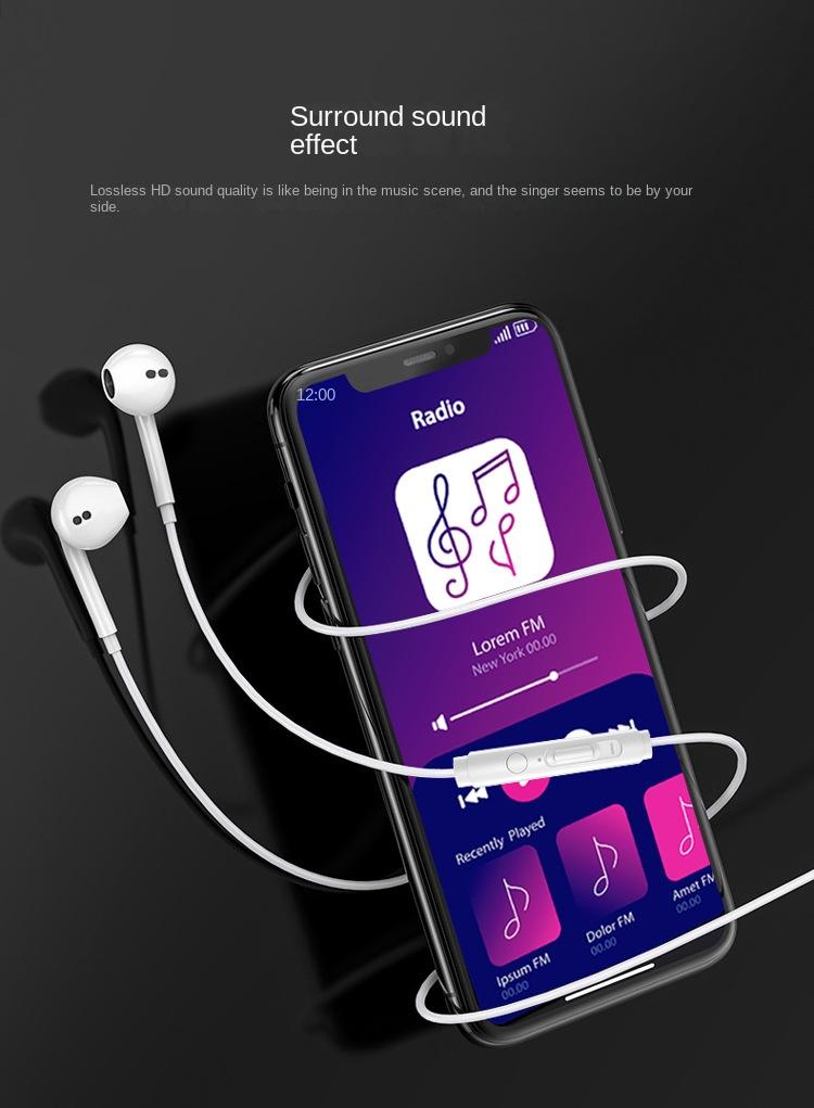 VPB S18 è adatto per telefoni cellulari Xiaomi Oppo, auricolari con controllo cablato Vivo In Ear, auricolari e microfono per chiamate Karaoke_voghion.com