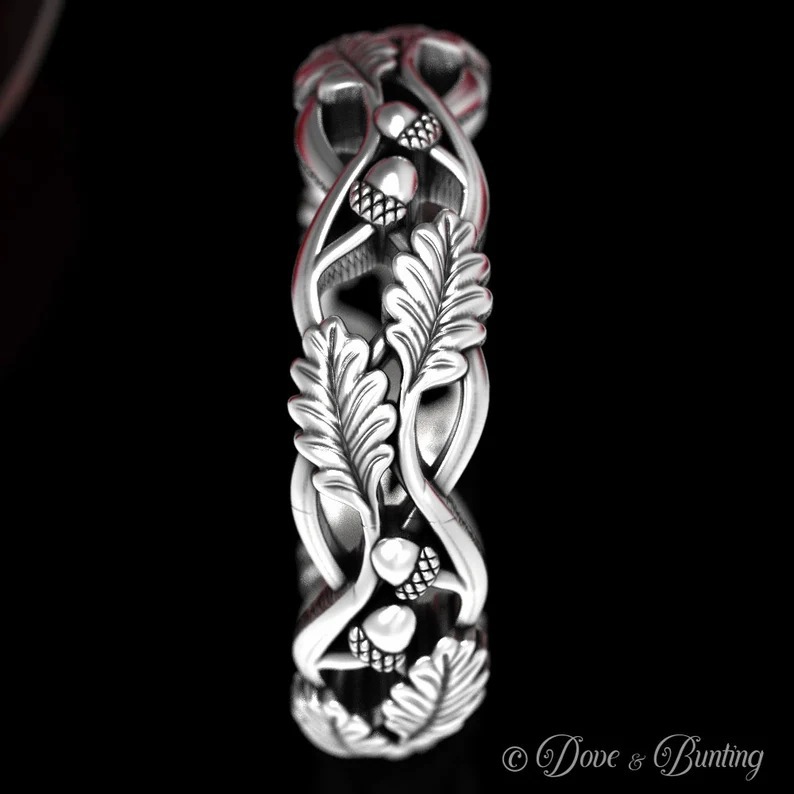 Bague jingzhi congsheng style forestier en alliage_voghion.com