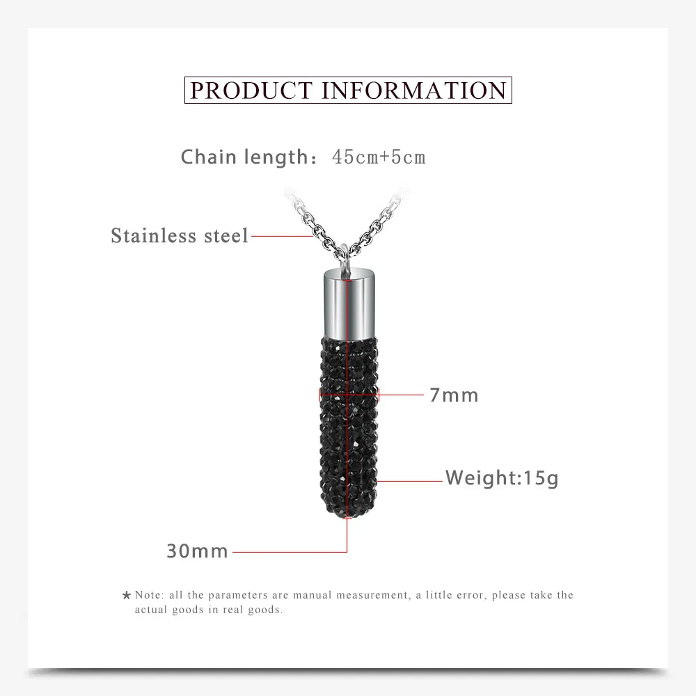 Titanium Steel Lipstick Pendant Necklace For Women Stainless Steel_voghion.com