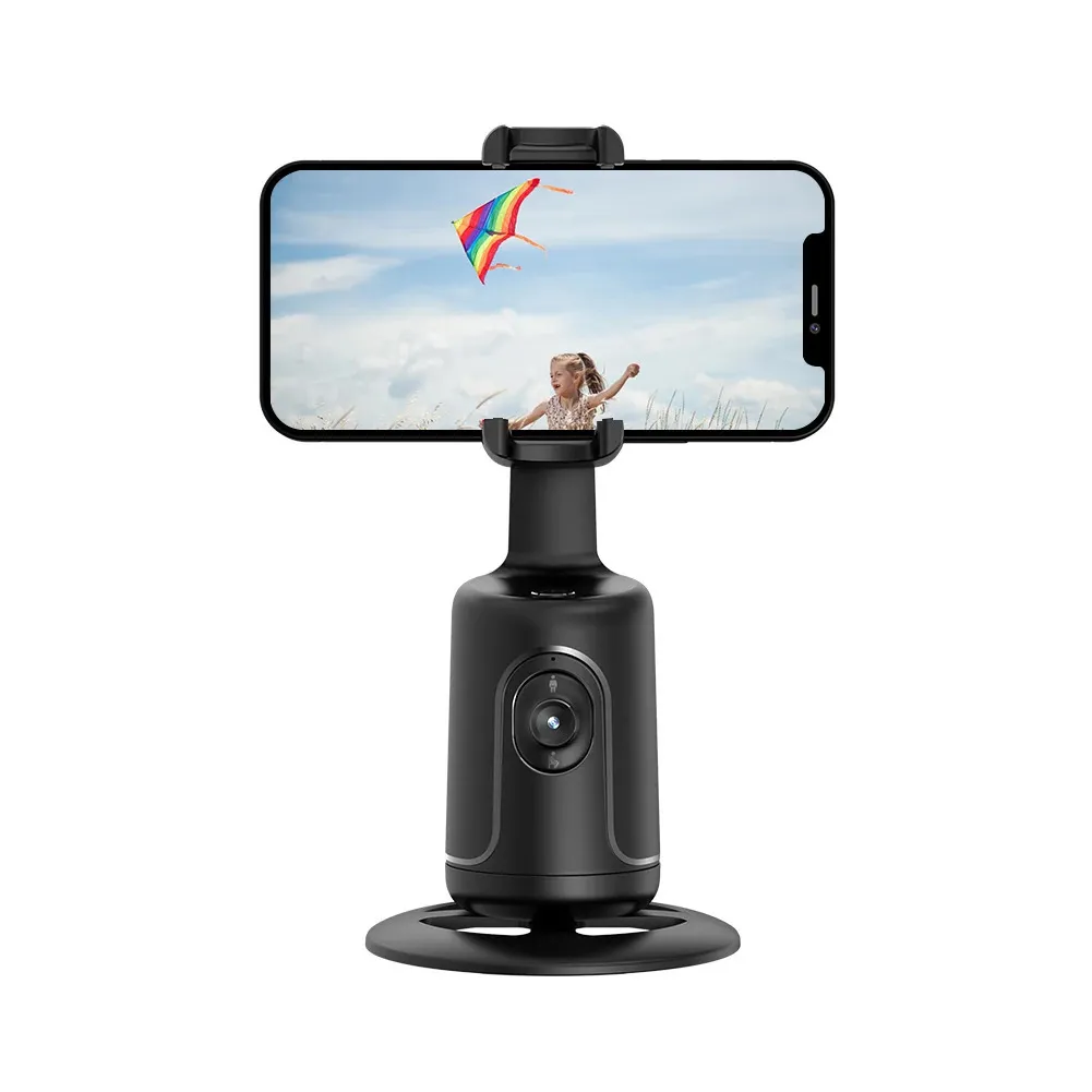 360° rotation intelligent følg gimbal stabilisator AI kameragenkendelse krop ansigtssporing til live fotografoptagelse_voghion.com
