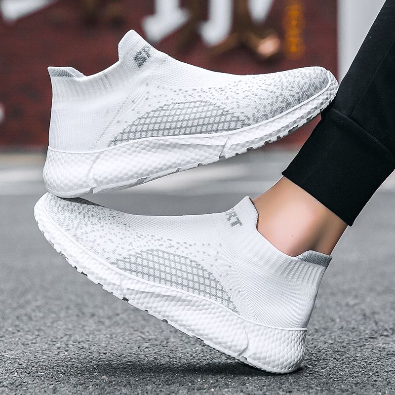Slip On Men Outdoor Lightweight Men's Loafers Non-slip Soft Male Walking Shoes Breathable Mesh Casual Sneakers 2024_voghion.com