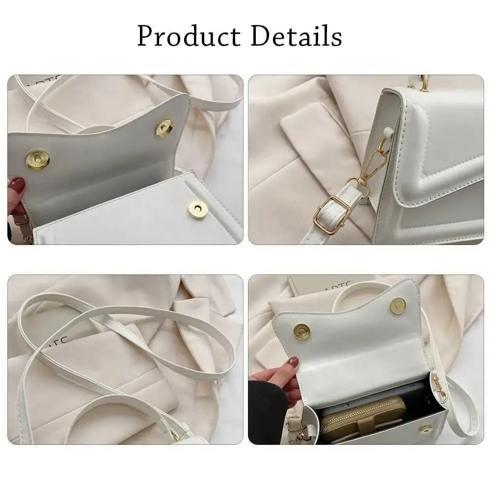 Borsa da designer Nuova borsa a tracolla con tracolla a canotta, tendenza in pelle PU, borsa a tracolla casual alla moda, tinta unita Y241115_voghion.com
