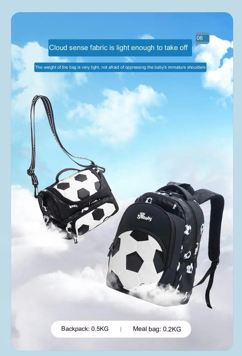 Football children schoolbag anime backpack travel school bags for teenage boy mochila escolar infantil menino_voghion.com