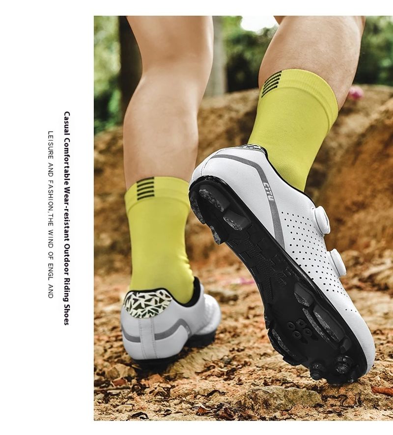 Käschte Leeschtung Männer a Fraen Self-locking Strooss flaach Sport Mountain Vëlo Offroad Schong, D343_voghion.com