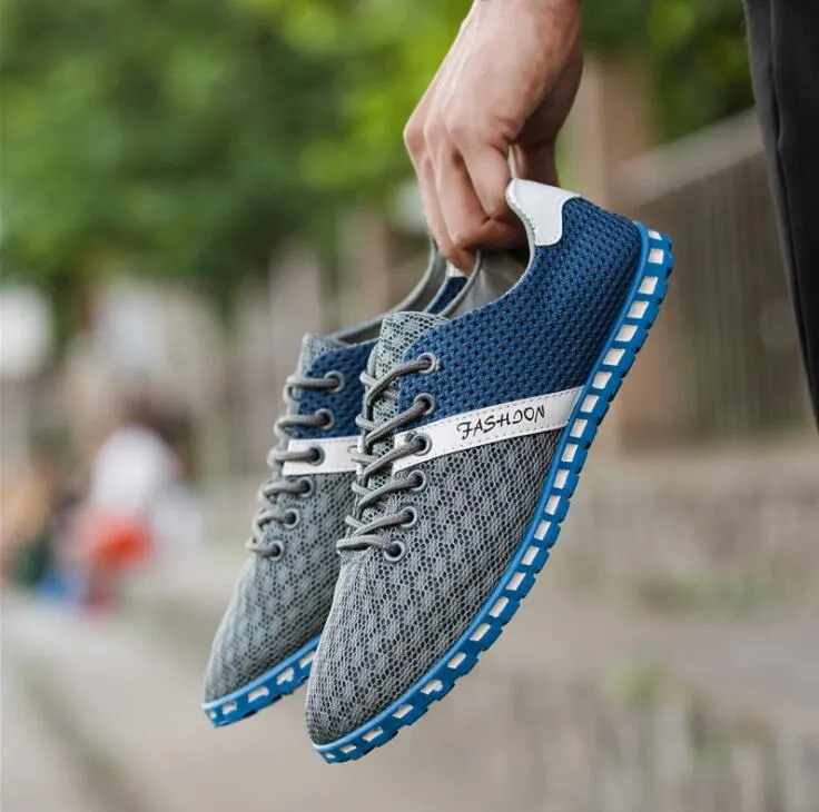 Men's Breathable Mesh Sneakers For Walking Lightweight Trainers_voghion.com