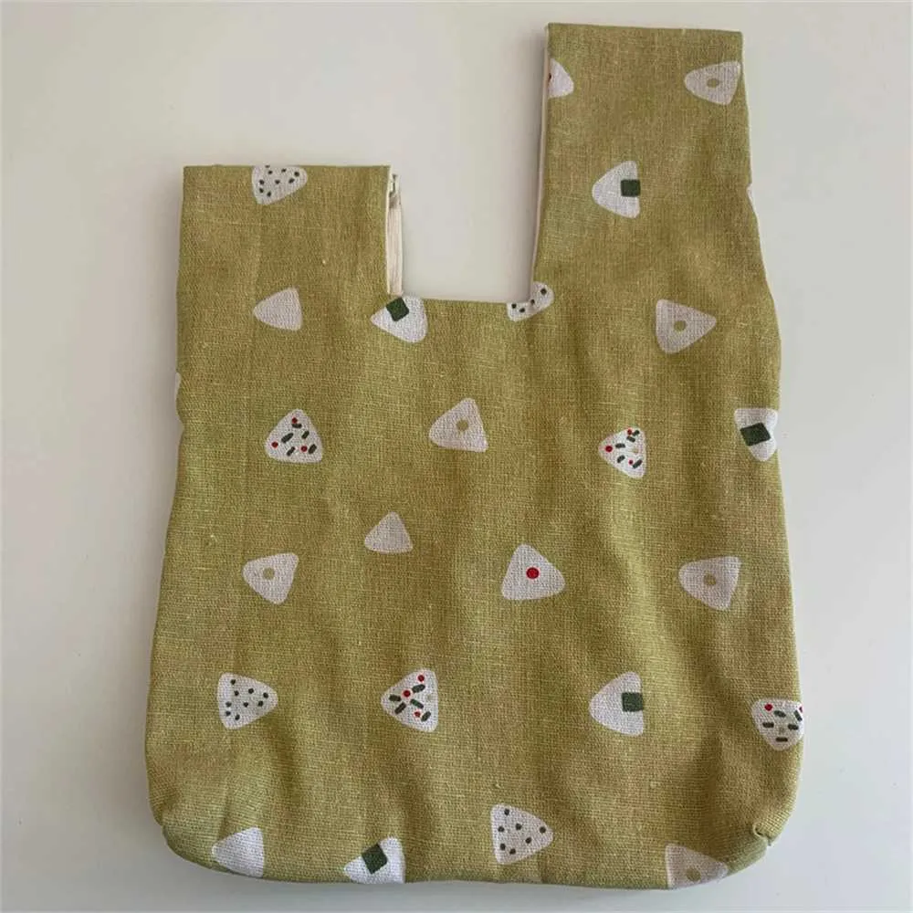 Borsa da donna in tela con stampa Mticolor in stile giapponese, borsa da shopping casual e fresca, portafoglio carino per ragazza, Y241106_voghion.com