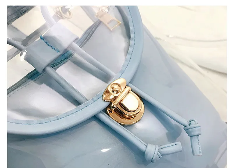Mini moda donna PVC Designer Girl trasparente borsa trasparente zaino da viaggio in gelatina per borse a tracolla femminili da donna_voghion.com