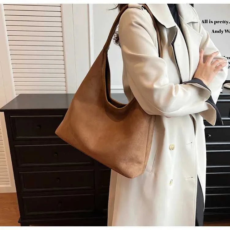 Sac à bandoulière polyvalent en daim pour femme, style rétro, tendance, Y241118_voghion.com
