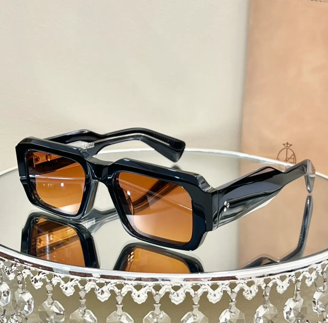 Sunglasses Top Quality Jacques Retro Vintage Rectangular Acetate Frame for Men Driving Designer Marie Women Mage_voghion.com