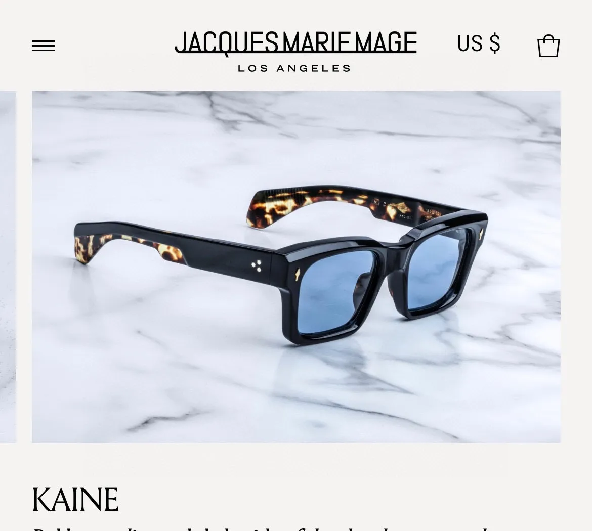 TOP Quality Sunglasses For Women Mens Desiger KAINE Jacques MARIE MAGE Retro Vintage Rectangular Acetate Frame FOR Men_voghion.com