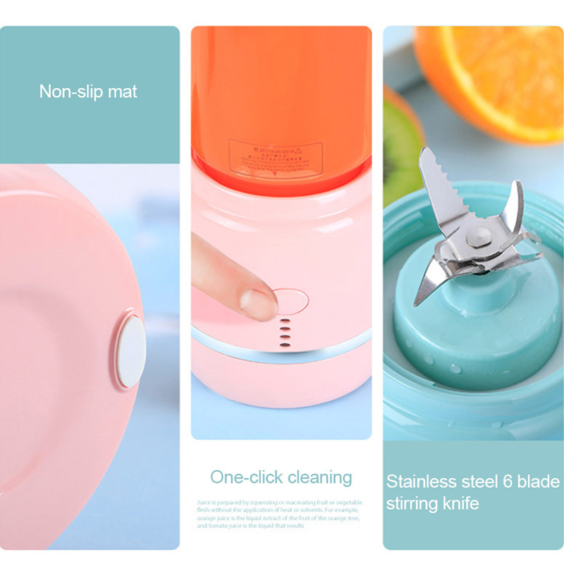 Elektrisk Juicer Mixer Bärbar USB Mini Frukt Mixers Frukt Extractors Mat Smoothies Milkshake Processor Juicer Blender Cup_voghion.com