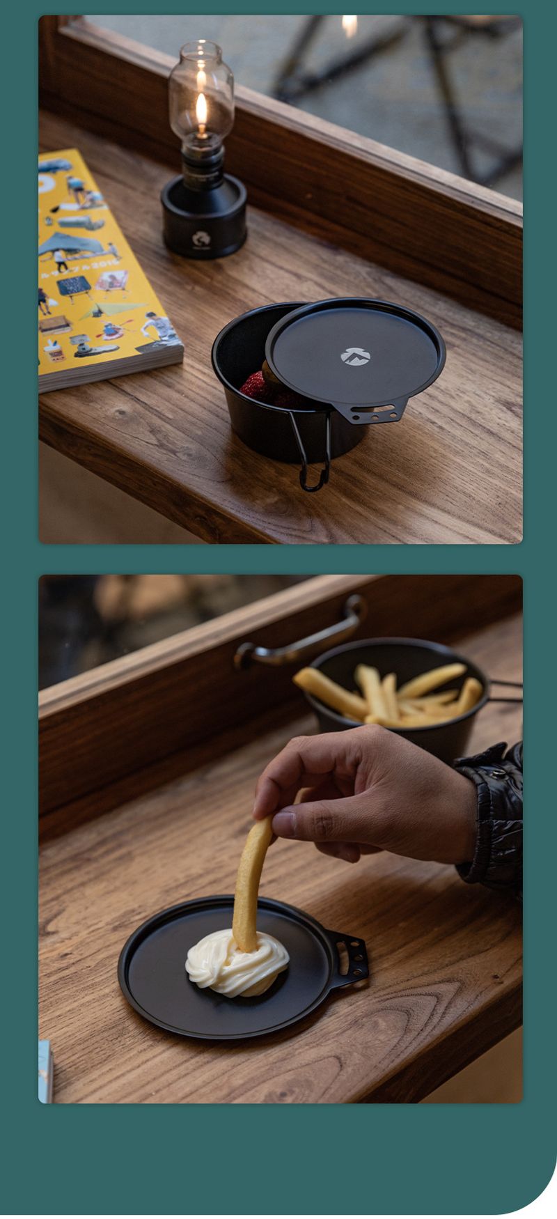 Tapa de cuenco de refugio de acero inoxidable engrosada con placa de inmersión para equipo de campamento al aire libre revestida de titanio_voghion.com
