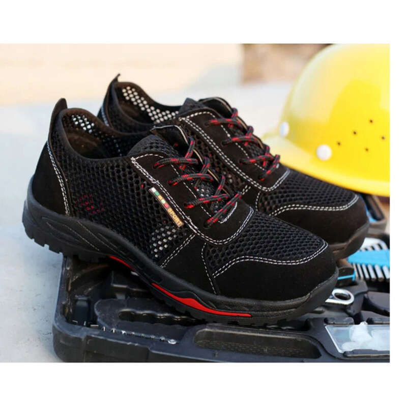 Scarpe casual con suola in gomma, traspiranti, leggere, resistenti all'usura, con maglia larga, protezione del lavoro_voghion.com
