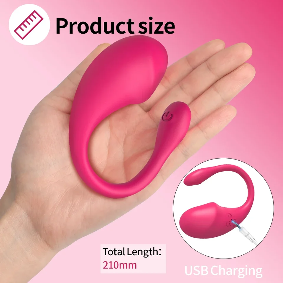 Wireless Bluetooth G-spot Vibrator With App Control For Women_voghion.com