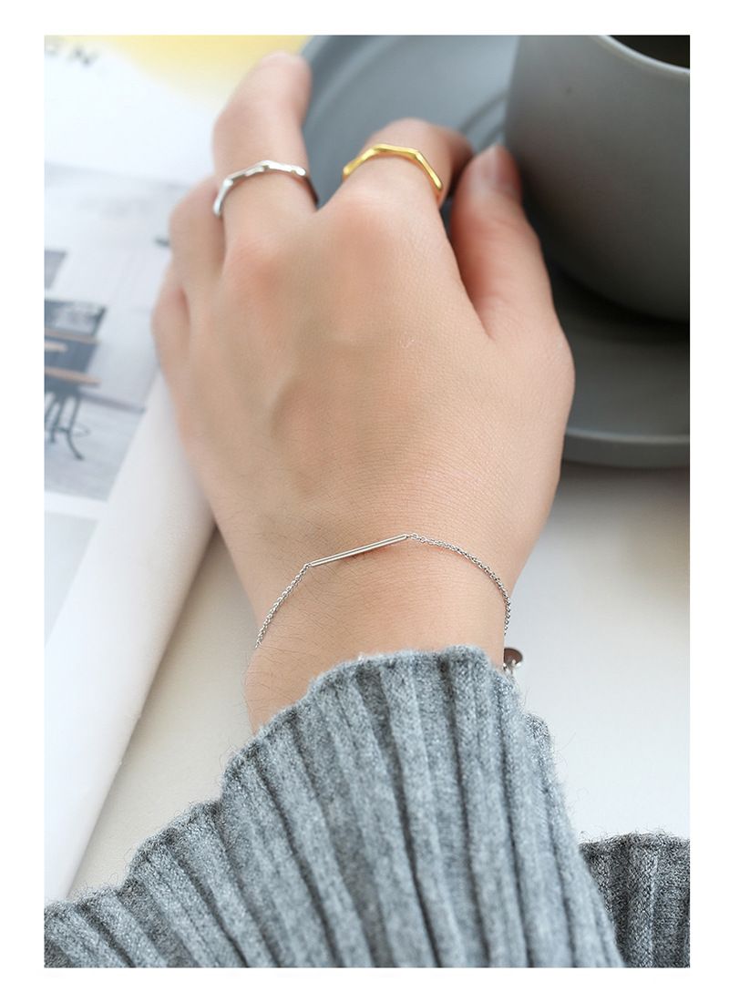 Vergoldetes Dia-einfaches Armband für Frauen Ins Cold Style Geometrischer Handschmuck_voghion.com