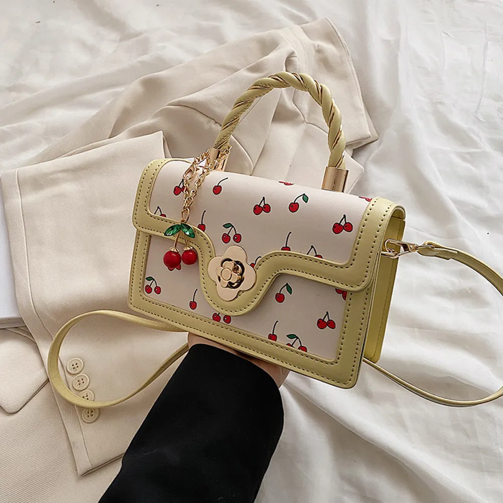 Totes Dames Kersen Schoudertas Verstelbare Band Zoete Crossbody Veelzijdige Mode Tote Handtas Vrouwelijke Dagelijkse Reis_voghion.com